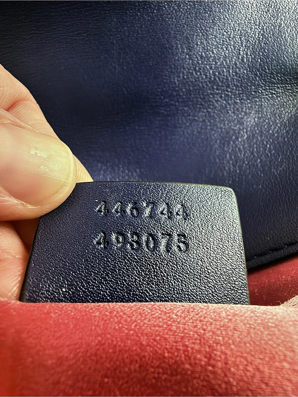 Gucci GG Marmont Velvet Small Shoulder Bag Blue - Picture 14 of 16